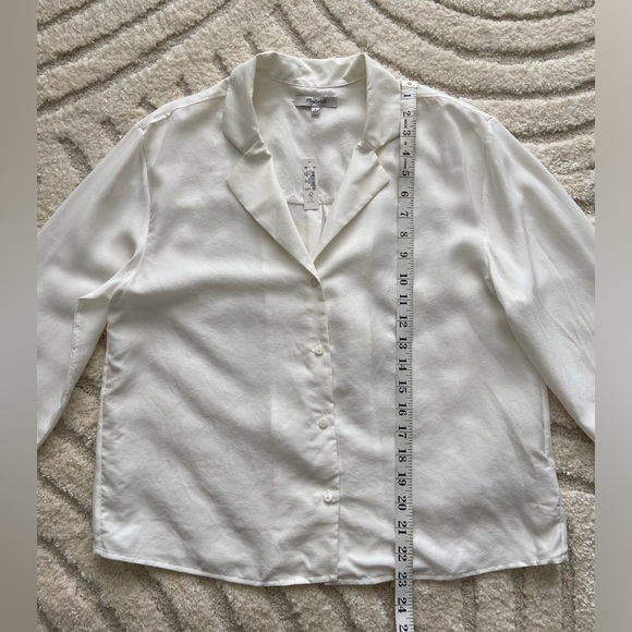 Madewell Resort Long Sleeve Cropped button up Shirt - Picture 6 of 8